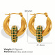 Boucles d'oreilles en or zirconium vert EH268 Image6