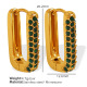 Boucles d'oreilles en or diamant vert EH315 Image5