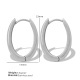 EH212 grandes boucles d'oreilles en argent Image4