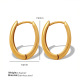 EH212 petites boucles d'oreilles dorées Image5