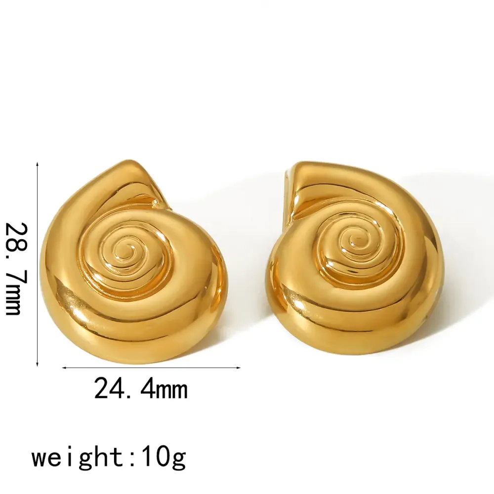 1 Paire De Boucles D'Oreilles Élégantes Et À La Mode En Acier Inoxydable Plaqué Or  Avec Perles Pour Femmes À Porter Au Quotidien 