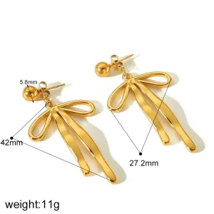 1 Paire De Boucles D'Oreilles Pendantes Géométriques En Acier Inoxydable Plaqué Or Personnalisées Pour Bijoux Pour Femmes À Porter Au Quotidien h5