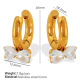 Boucles d'oreilles zircon blanc EH299 