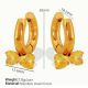 Boucles d'oreilles zircon jaune EH299 Image4