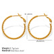 Boucles d'oreilles moyennes en or EH642 Image2