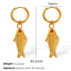 Boucles d'oreilles en or diamant rouge EH834 Image3