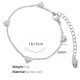 Bracelet argent coeur horizontal SL34 Image2