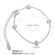 Bracelet argenté coeur vertical SL34 Image4