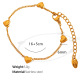 Bracelet doré coeur horizontal SL34 