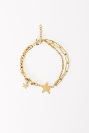 Bracelet À Maillons Étoiles h5