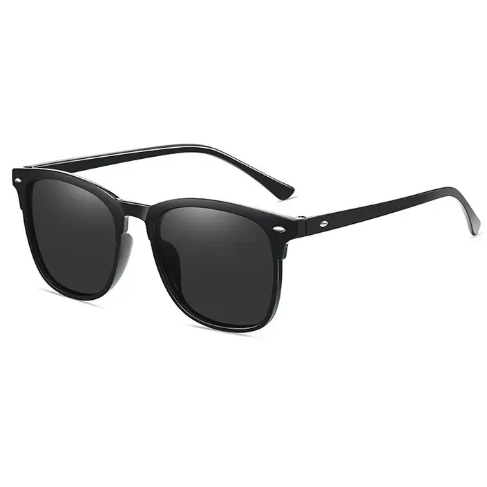 1 Paire De Lunettes De Soleil Simples En Résine De Couleur Unie Pour Femmes 