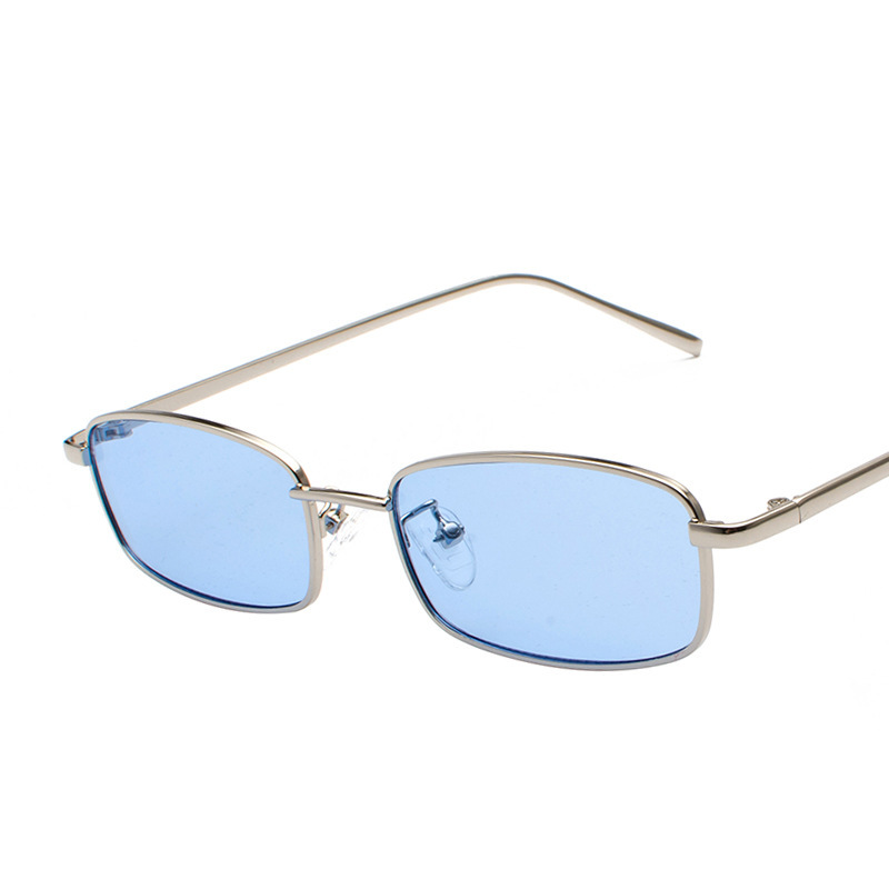 1 Paire De Lunettes De Soleil Simples En Alliage De Couleurs Mélangées Pour Femmes 