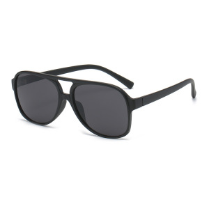 1 Paire De Lunettes De Soleil Simples En Plastique De Couleur Unie Pour Femmes h5 