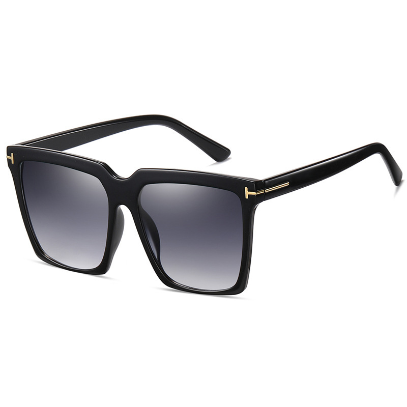 1 Paire De Lunettes De Soleil Rétro Simples En Plastique De Couleurs Mélangées Pour Femmes