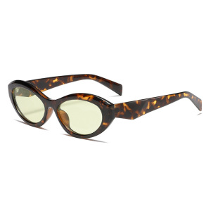 1 Paire De Lunettes De Soleil Simples En Plastique À Imprimé Léopard Pour Femme h5 