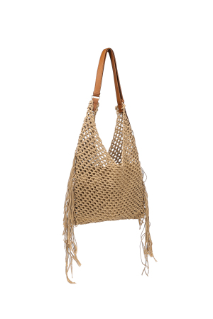 Sacs De Plage Couleur Unie En Coton Pour Les Vacances Et Le Quotidien h5 Image3