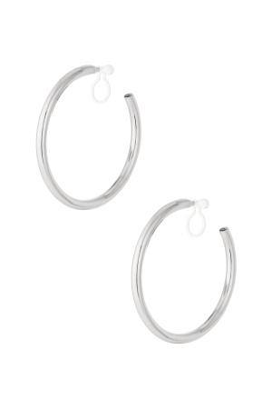 Boucles D'Oreilles Créoles Classiques À Clip h5 Image3