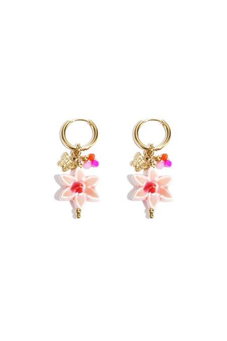boucles d'oreilles fleur magique