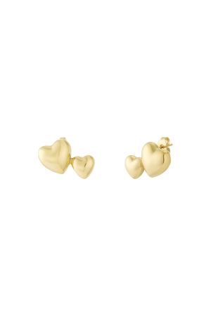 Boucles D'Oreilles À Tige En Acier Inoxydable, Style Cœur, Décontractées, Simples Et Quotidiennes, Bijoux Pour Femmes h5 