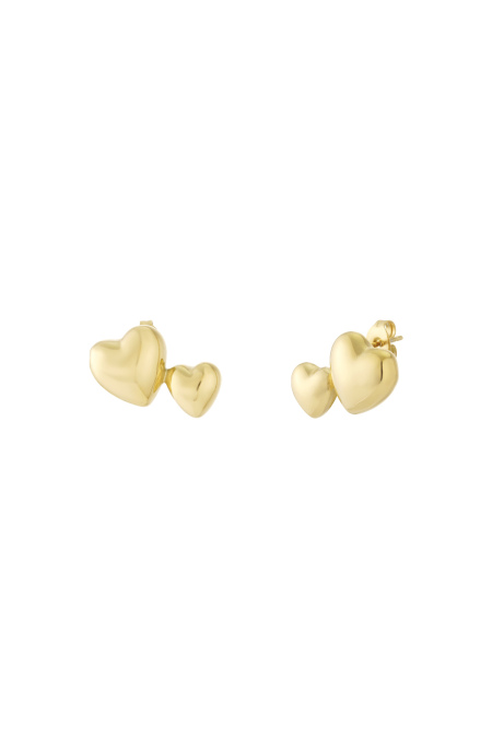Boucles d'oreilles à tige en acier inoxydable, style cœur, décontractées, simples et quotidiennes, bijoux pour femmes