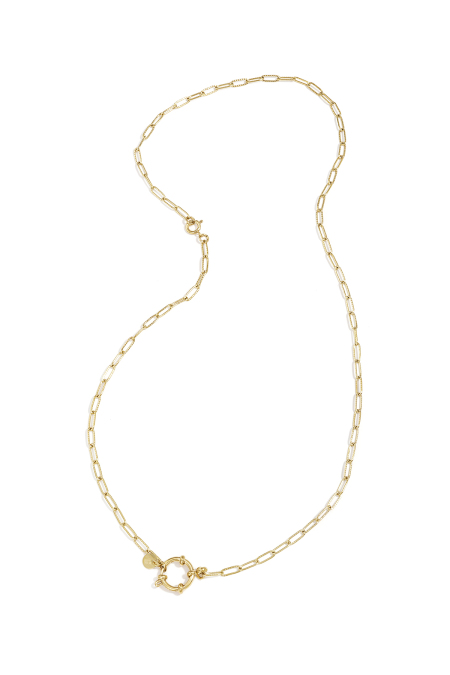 Collier et bracelet 2 en 1 à maillons ovales