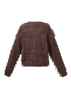 Pull Tricoté À Franges h5 Image3