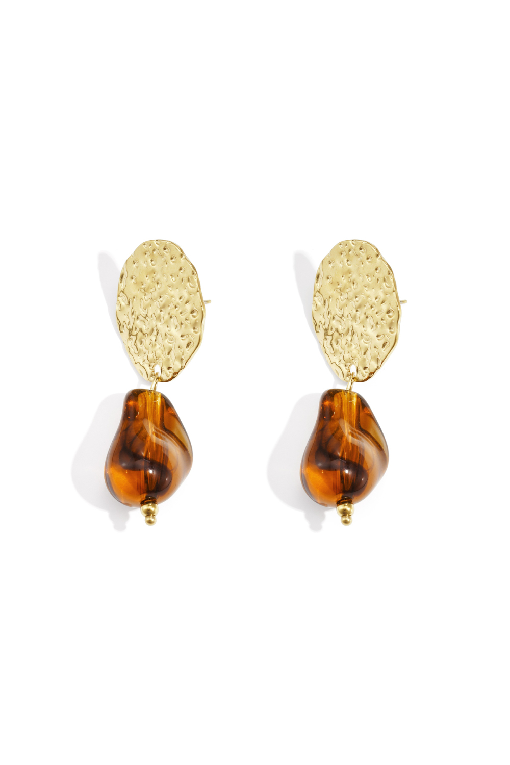 Boucles D'Oreilles Pendantes En Acier Inoxydable, Forme Irrégulière, Collection Décontractée Et Simple Pour Femmes 