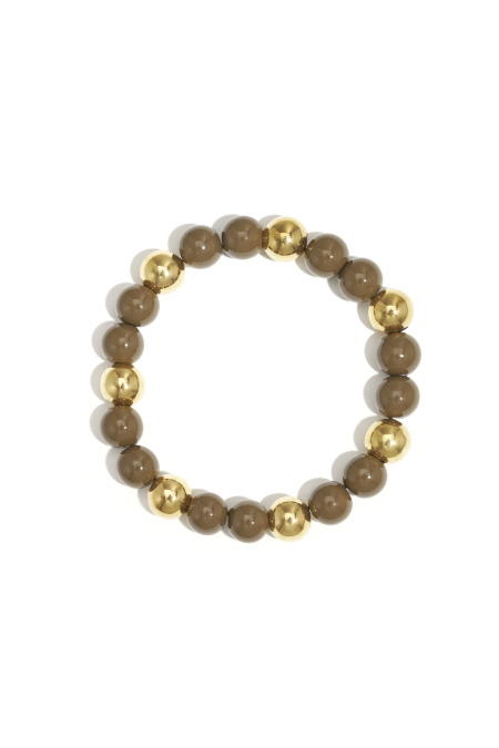 Bracelets en perles acryliques, série décontractée, simple et quotidienne, bijoux pour femmes-10mm