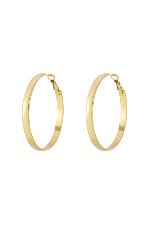 Boucles D'Oreilles Créoles Basiques Épaisses h5 