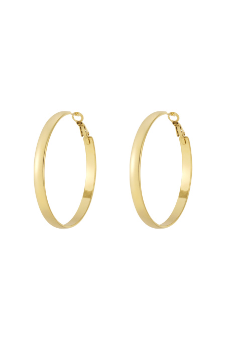 Boucles D'Oreilles Créoles Basiques Épaisses