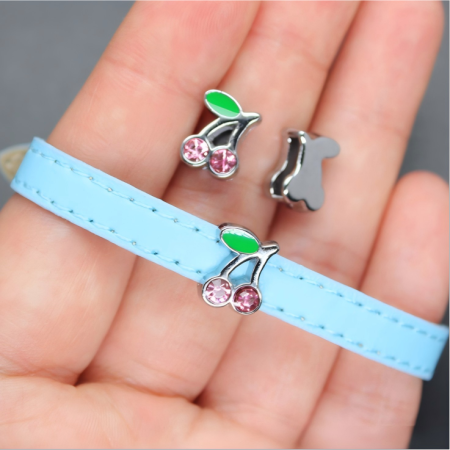 Perles de bijoux en alliage de cerise à faire soi-même 2