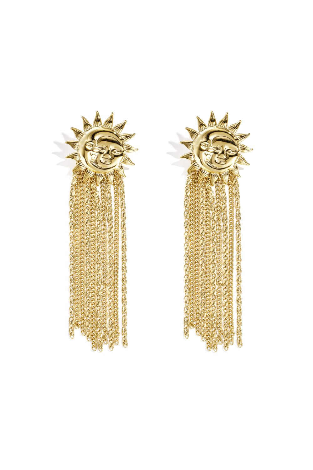 Boucles D'Oreilles Pendantes En Acier Inoxydable, Style Soleil, Collection Décontractée Et Simple Pour Femmes 