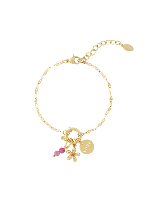 Bracelet Diy Fleur Rouge h5 Image2