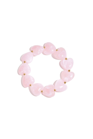 Bracelet Avec Perles En Forme De Cœur h5 