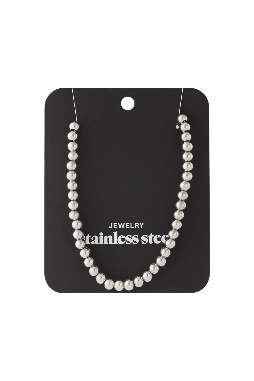 Collier De Perles Solides - 6 Mm Image4