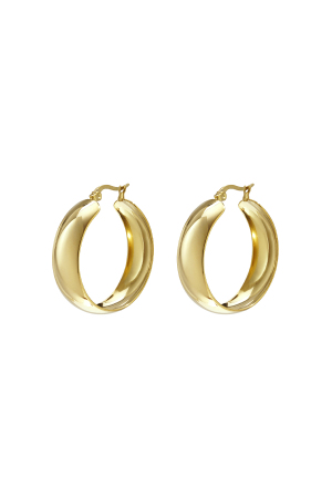 Boucles D'Oreilles Créoles En Acier Inoxydable, Style Décontracté Et Simple, Collection Femme h5 