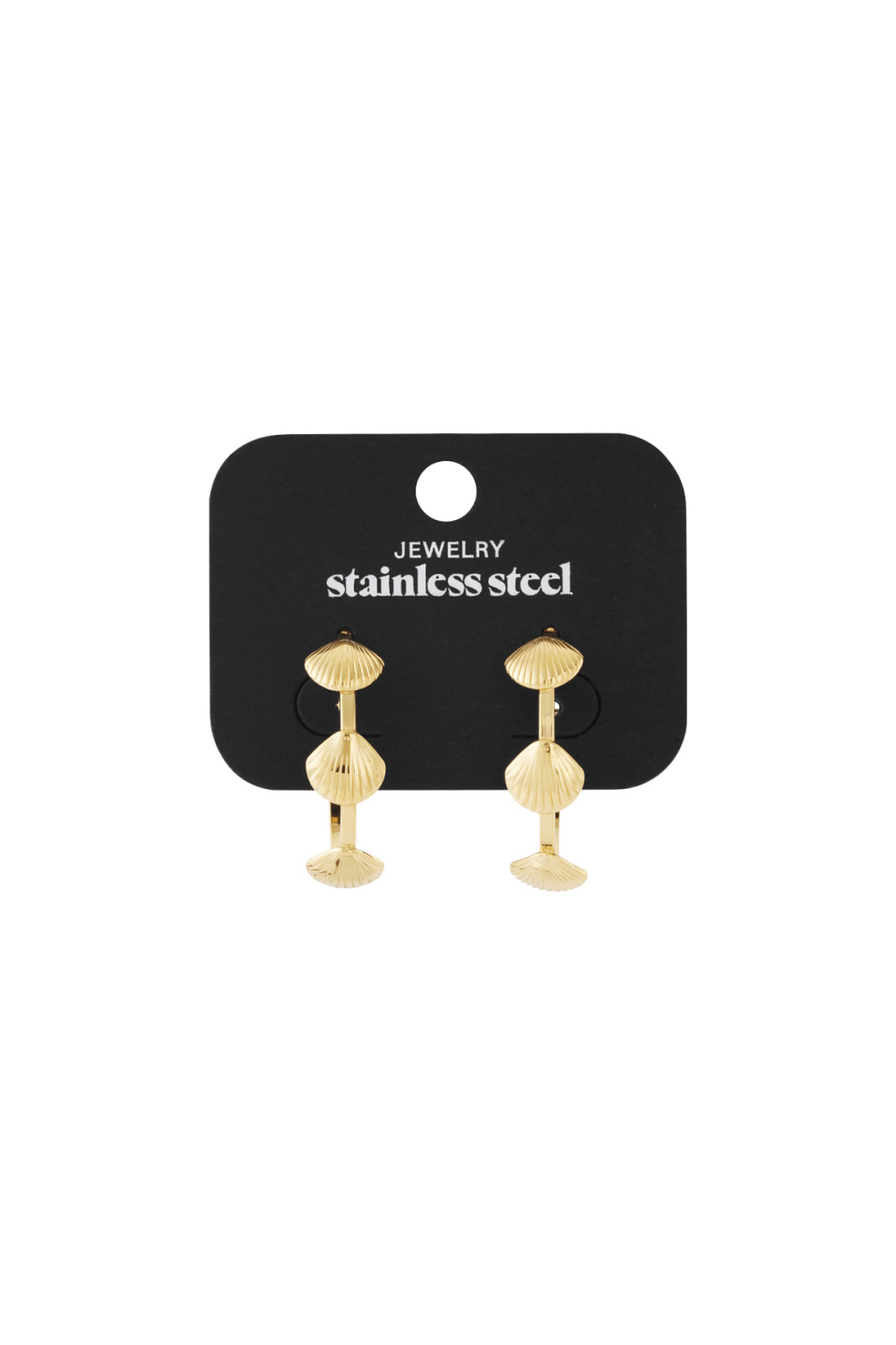 Boucles D'Oreilles Créoles Coquillage Image4