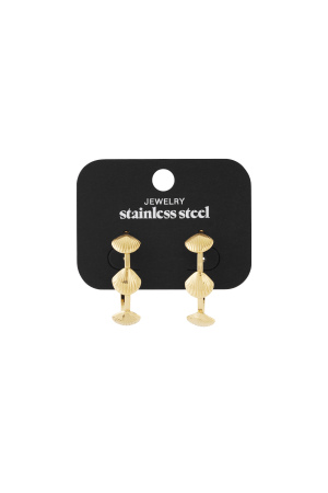Boucles D'Oreilles Créoles Coquillage h5 Image4