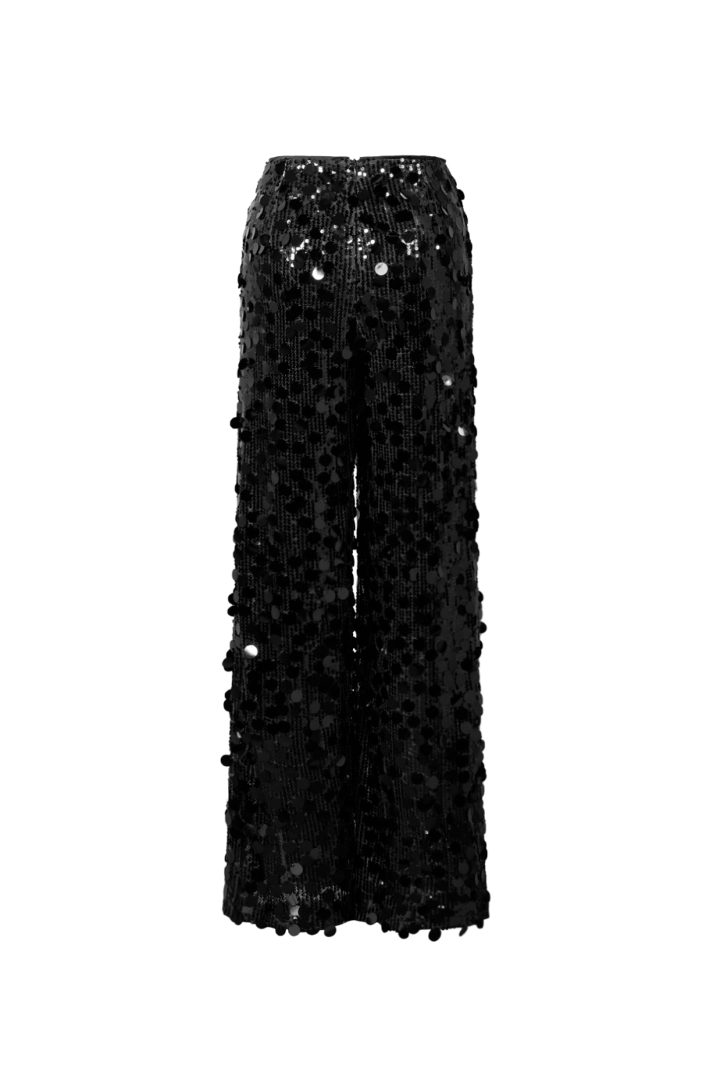 Tissu Polyester Fibre Femme Pantalon Droit Paillettes Élégant Image3