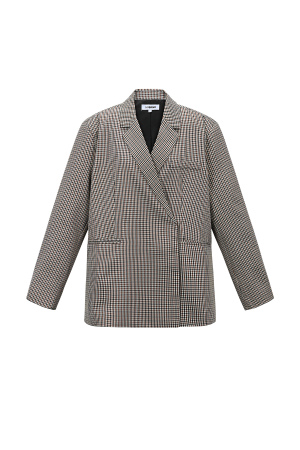Blazer À Carreaux Oversize (Pack With Plastic Bag) h5
