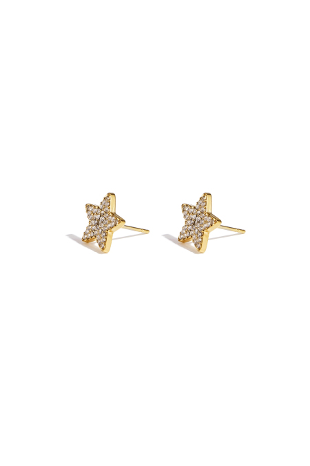 Boucles d'oreilles puces en acier inoxydable, style étoile, collection Daily Simple, bijoux pour femmes
