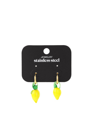 Boucles D'Oreilles Citron h5 Image4