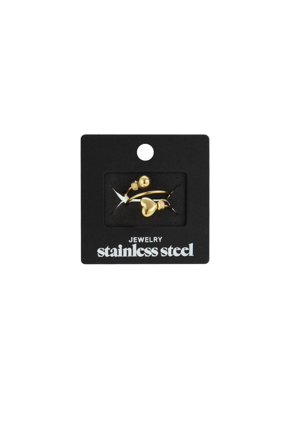 Bagues Minimalistes En Acier Inoxydable, Style Cœur, Décontractées, Simples Et Quotidiennes, Bijoux Pour Femmes h5Image4