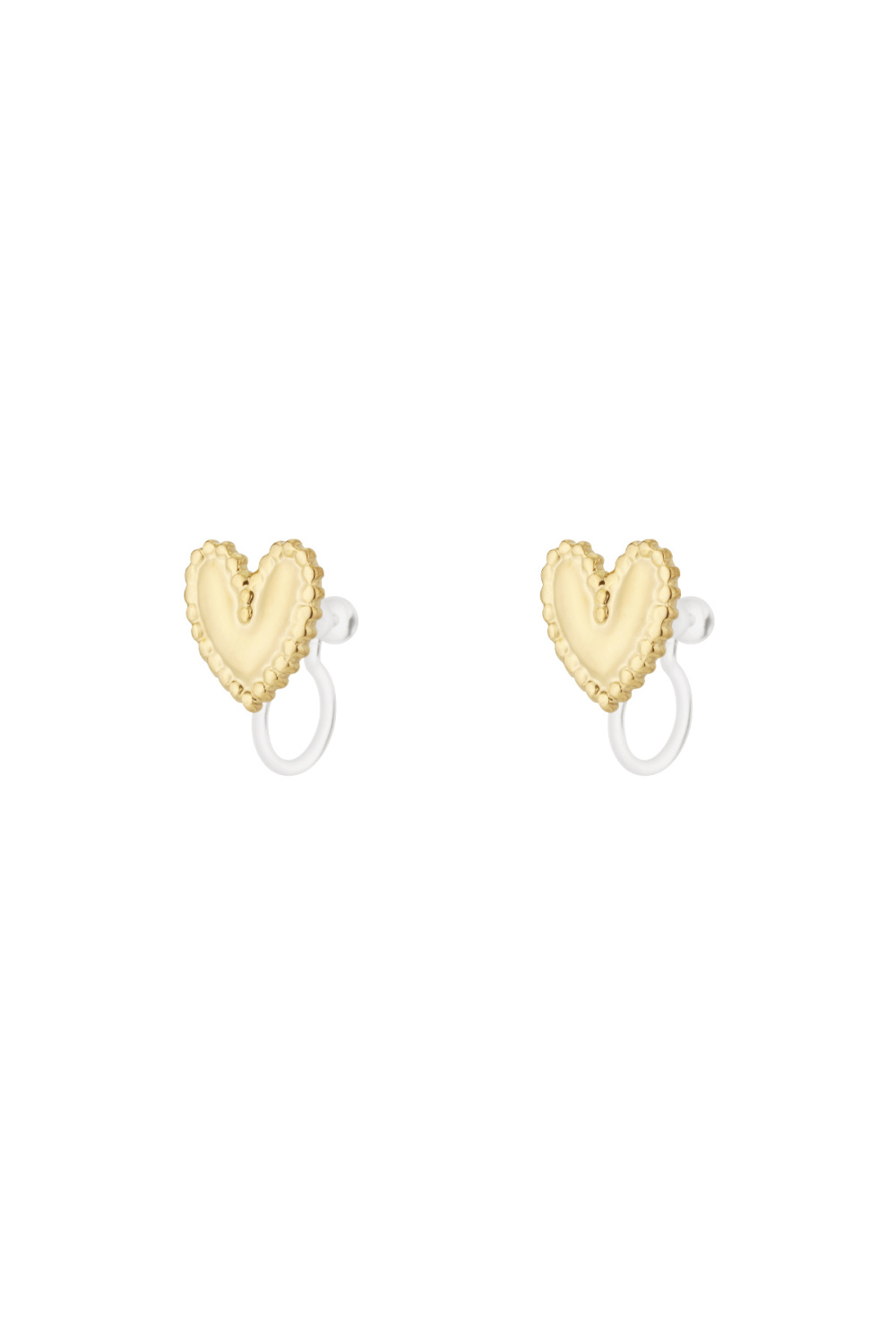Boucles D'Oreilles À Clip En Forme De Cœur