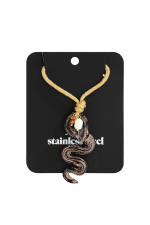 Colliers Pendentifs En Polyester Serpent Série Casual Daily Simple Bijoux Pour Femmes h5 Image5