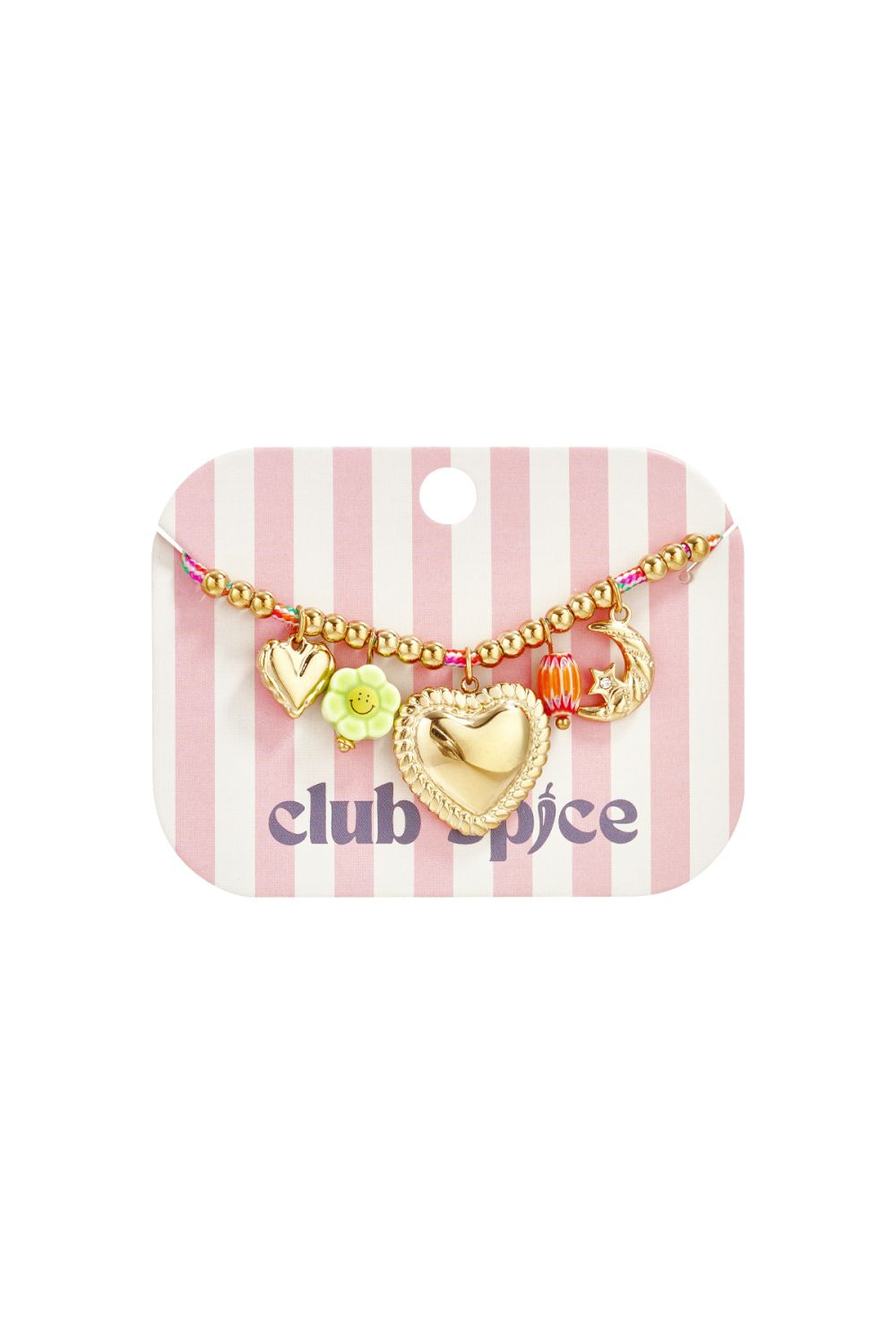 Bracelet En Cordon Coloré Orné De Pendentifs Et De Perles Variés Image4