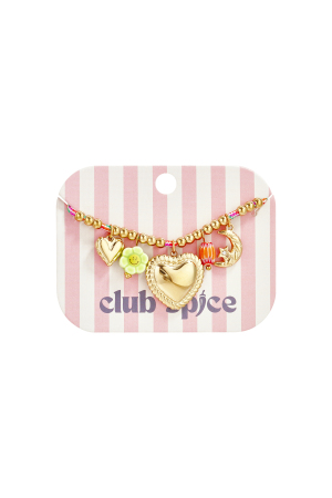 Bracelet En Cordon Coloré Orné De Pendentifs Et De Perles Variés h5 Image4