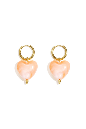Boucles D'Oreilles Avec Des Perles En Forme De Cœur h5 Image5
