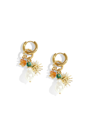 Boucles D'Oreilles Pendantes Soleil Casual Daily Simple Series Bijoux Pour Femmes h5 
