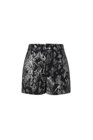 Shorts Femme En Fibre De Polyester Tissée Imprimé Floral Élégant h5